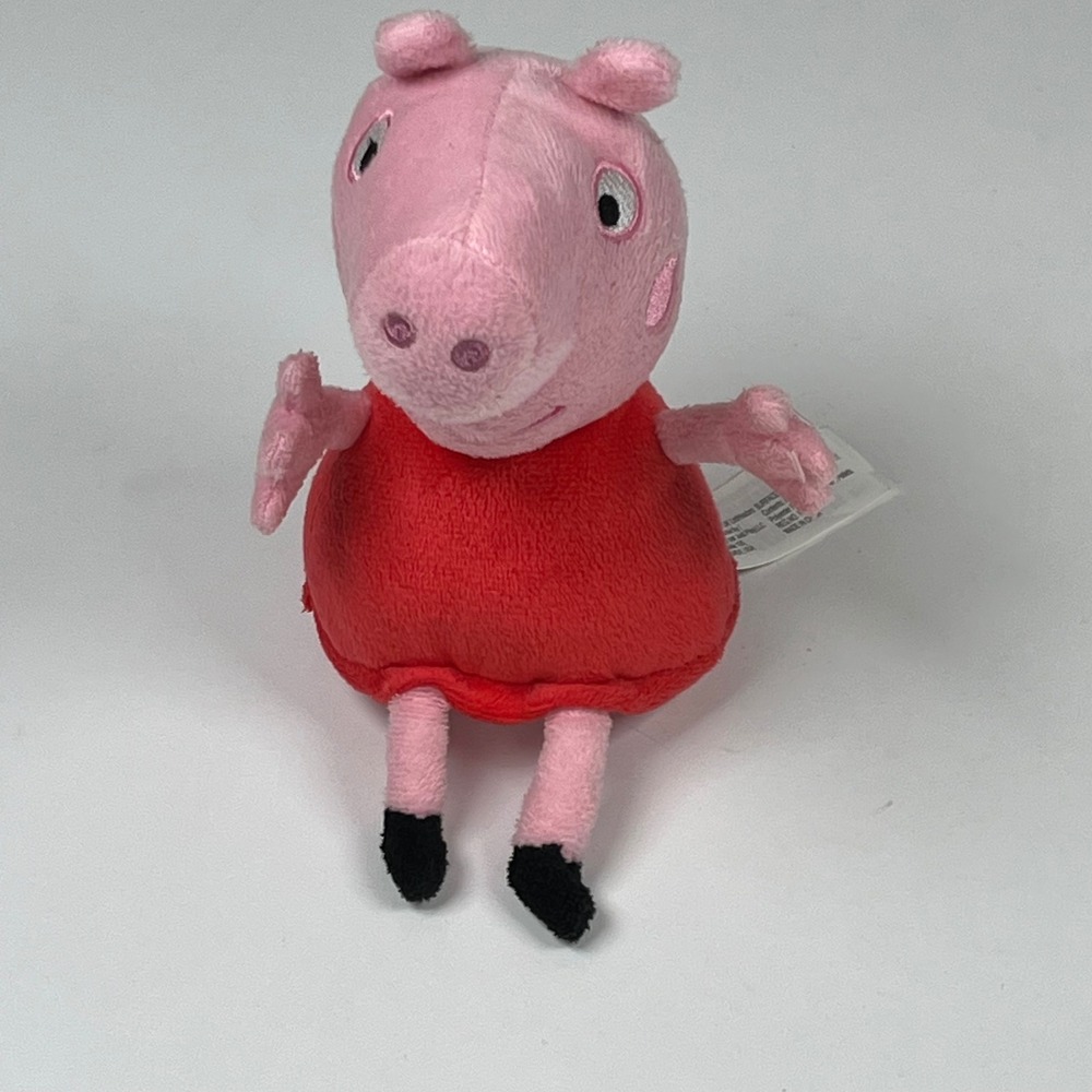 Peppa Pig 6" Plush Stuffed Animal Toy Just Play Red Dress 2022 DOLGEN31347101C22